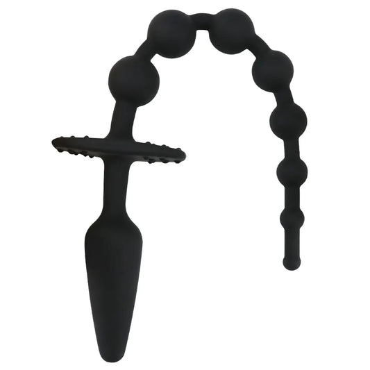 Silicone Beaded Anal Plug Prostate Massager
