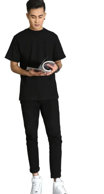Classic Cotton Solid Color Short-Sleeve T-Shir