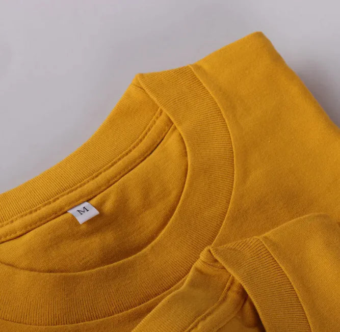 Classic Cotton Solid Color Short-Sleeve T-Shir