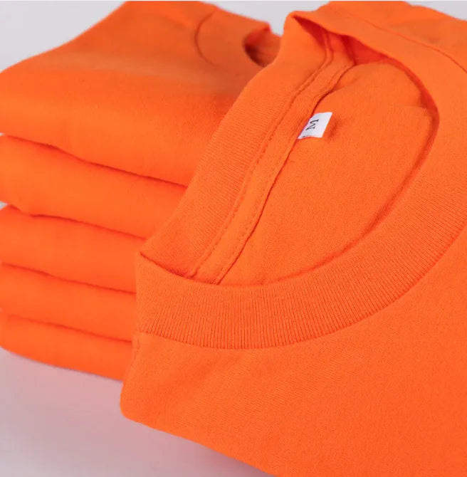 Classic Cotton Solid Color Short-Sleeve T-Shir