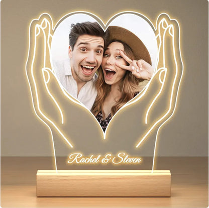 Valentine's Day Photo Night Light Ornament